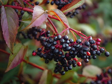 L'automne, c'est la saison des baies de sureau.