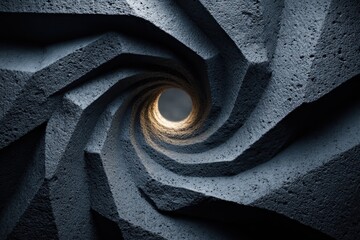 Abstract spiral tunnel