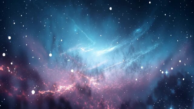 Stunning cosmic landscape with vibrant nebula and starry night sky for digital art and backgrounds - Powered by Adobe