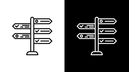 Decision Point With Icon Set Design