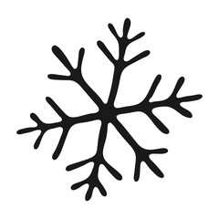 Simple Hand Drawn Snowflake Icon