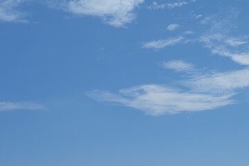 Clouds in the blue sky