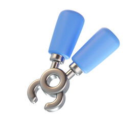 Dental Extraction Forceps 3D Icon Surgical Removal Tool