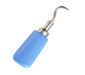 Dental Scaler Sickle Probe 3D Icon Calculus Removal Tool