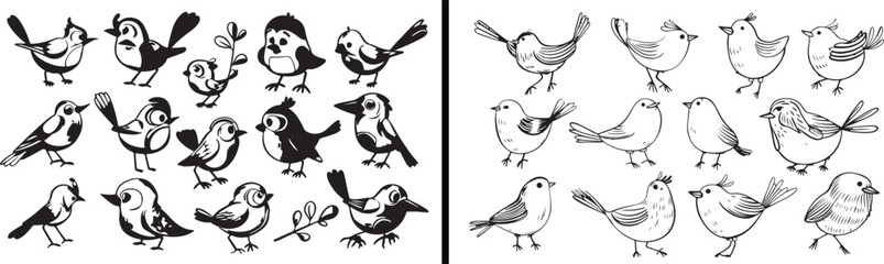 Cute Bird Cartoon, Flying Bird Illustration, Funny Animal Drawing, Sweet Bird Character, Minimal Bird Design, Hand Drawn Bird Art, Black and White Bird Sketch, Happy Bird Vector, Cartoon Animal Art, C