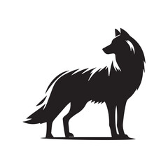wolf silhouette vector