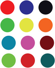 Colourful collection of  game balls vector with white background.