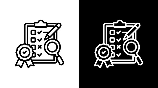 Checklist With Icon Set Design - Powered by Adobe