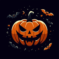halloween flat illustration