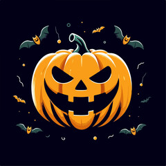 halloween flat illustration