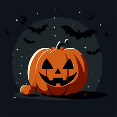 halloween flat illustration