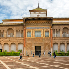 Obraz premium Spain. Royal Alcázar and Gardens of Seville. Travel and Tourism