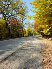 Autumn highway in Azerbaijan
