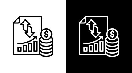 Income Statement With Icon Set Design