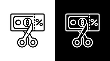 Tax Deduction With Icon Set Design