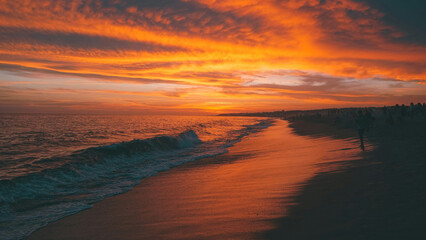Fototapeta premium sunset over the sea