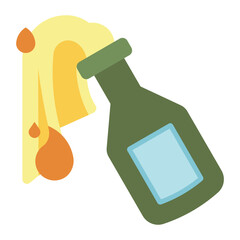 molotov cocktail flat icon