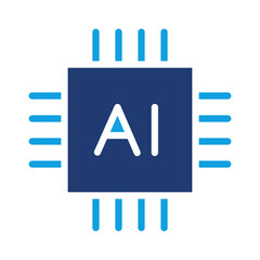 Ai Blue Color Icon