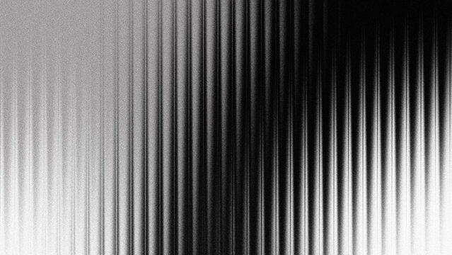 Black white wave fractal glass gradient blurred background, abstract transparent glass trendy wallpaper grainy noise texture.	