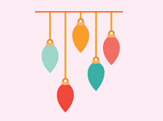 christmas tree decorations, Vector Design, Illustration Vector design