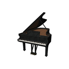 Fototapeta premium piano and music notes