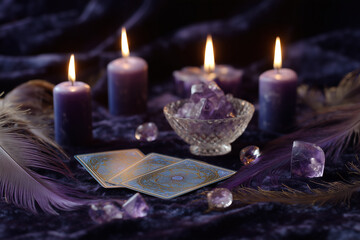 Tarot Ritual &ndash; Candles, Crystals and Cards