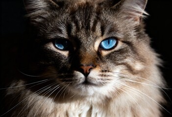 Intense Feline Gaze - Pet Food Advertising