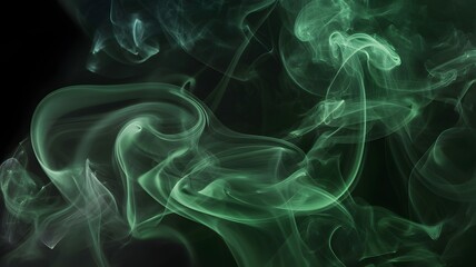 Emerald green smoke abstract background texture for design and creative projects