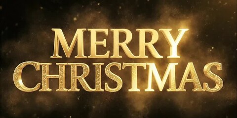 A mesmerizing golden vortex gracefully transforms into sparkling text, revealing a heartfelt greeting for festive season, perfect for holiday greetings and seasonal celebrations
