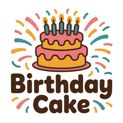 birthday cake with candles