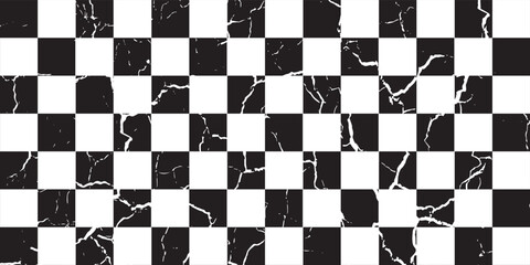 Black and white checkered pattern, Checkerboard seamless pattern.eps10
