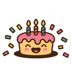 birthday cake with candles