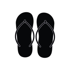flipflop logo icon illustration flat