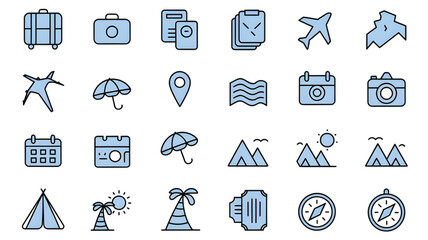 set of vector icons of different countries