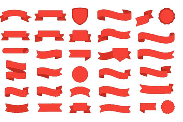 Red promo starburst sticker, tag and price labels set with crayon texture