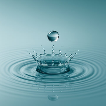 Gota de agua salpicando
