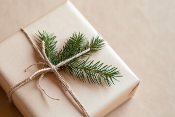 An Elegant Holiday Gift that is Beautifully Wrapped with a Natural Touch and Style