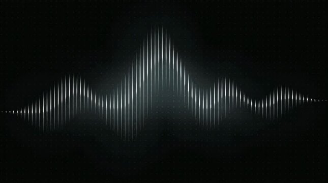 Exploring sound wave patterns and their visual representation in dynamic motion with captivating designs