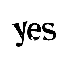 word sale on white background, yes text design, yes vintage design, yes typography