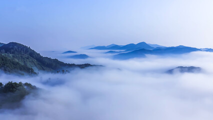 mountain landscape with clouds