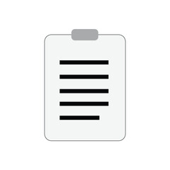document  logo icon illustration simple flat