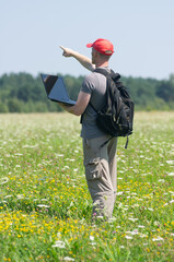 young man from notebook