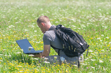 young man from notebook