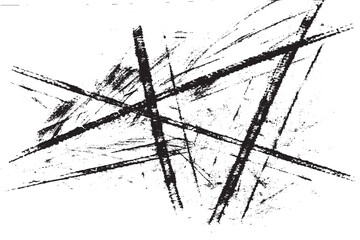 Dynamic Black and White Abstract Scratches and Brush Strokes Texture