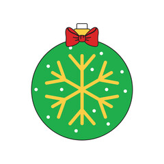 Colorful Christmas ball ornament vector, Christmas balls, Colorful Christmas balls