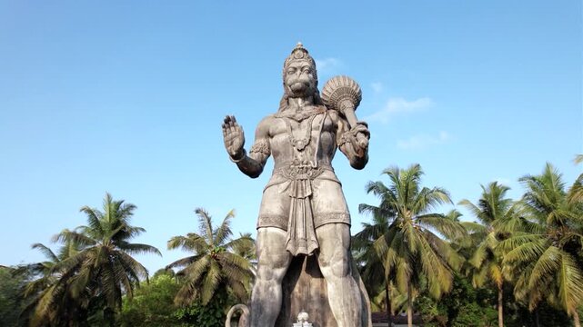 Big Lord Hanuman statue. Hindu god Hanuman.