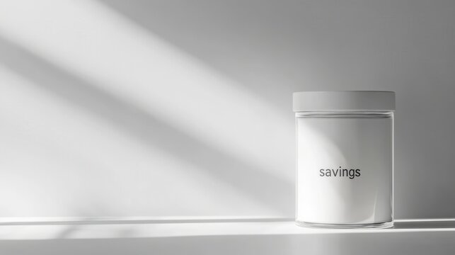 White container with black logo design for branding and packaging purposes - Powered by Adobe