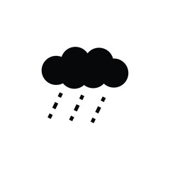 rain logo icon illustration flat