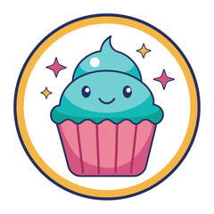 Happy Cupcake Emblem