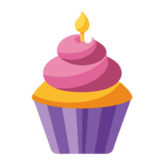 Gradient Frost Cupcake